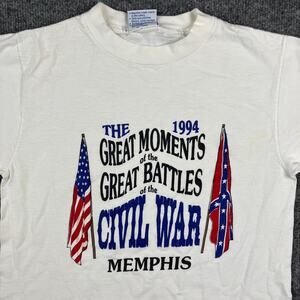 AllSport T-Shirt Mens Size Small White Civil War Memphis 1994  Graphic Tee